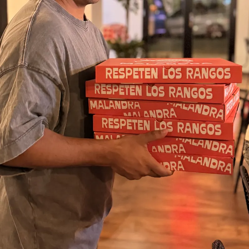 Cajas de pizza Malandra para llevar en Santa Catalina, Palma
